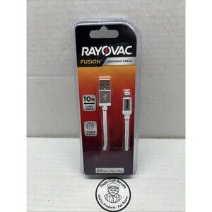 Rayovac Fusion Cable (10 ft) Long Cable New Sealed - MFi-Certified